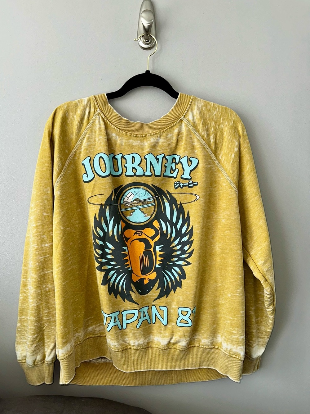 Recycled Karma Mustard Yellow Journey Graphic Crewneck. Never worn